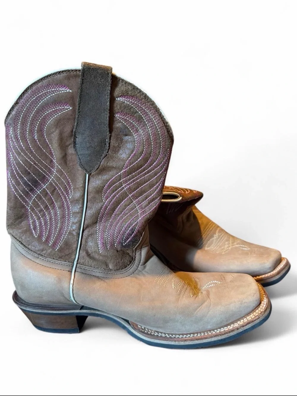 Tombstone Arena Queen Leather Western Boots 8.5
